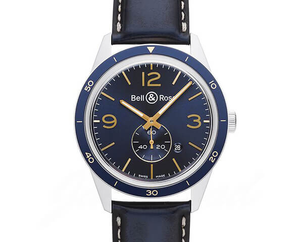 ベル＆ロス BELL&ROSS ヴィンテージ BR123 アエロナバル BRV123-BLU-ST/SCA 時計 [メンズ]