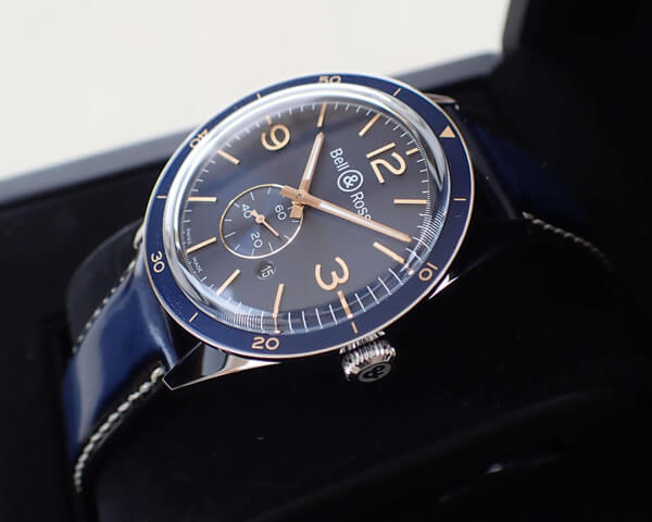 ベル＆ロス BELL&ROSS ヴィンテージ BR123 アエロナバル BRV123-BLU-ST/SCA 時計 [メンズ]