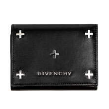 GIVENCHYジバンシィ 2018 PANDORA クロススタッズ 三つ折り財布 ブラック BC06221683 001