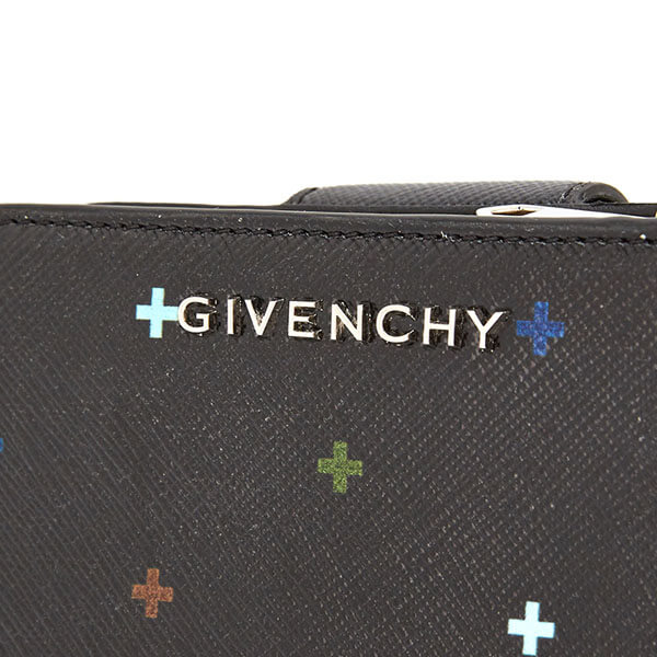 GIVENCHYジバンシィ 2018 マルチクロスプリント 二つ折り財布_BLACK 6363591