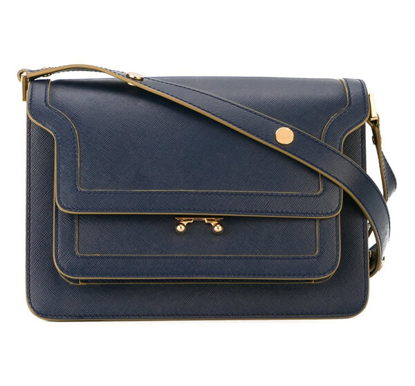 2018-19秋冬☆MARNI☆Trunkマルニ バッグコピー ショルダーバッグ Navy Blue