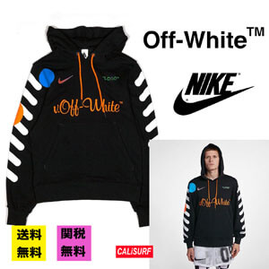 【激レアアイテム】ナイキ オフホワイト パーカー コピー ナイキ Lab x Off White コラボ フーディー/BLK