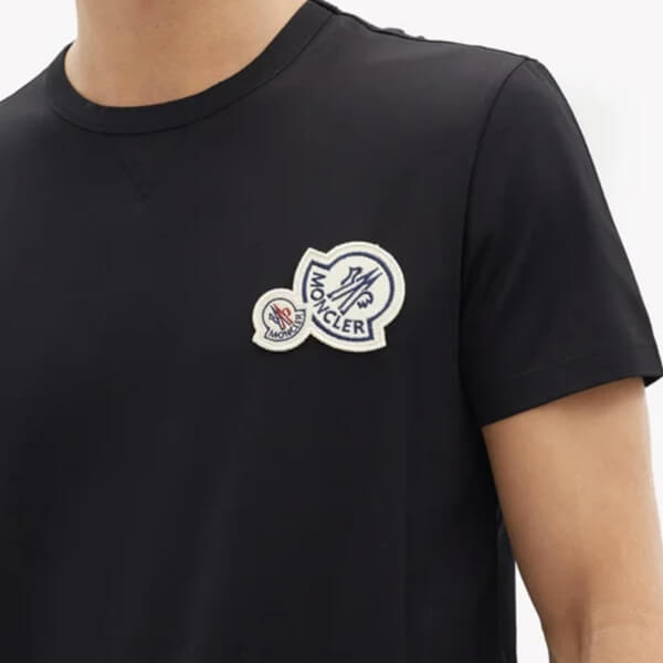 モンクレールスーパーコピー MONCLER★2022SS新作★胸ワッペン★襟元リブ編みTシャツ