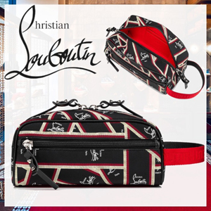 クリスチャン ルブタン コピー Christian louboutin Blaster 20AW カーフスキン ロゴ メンズバッグ 新作 3205353J185