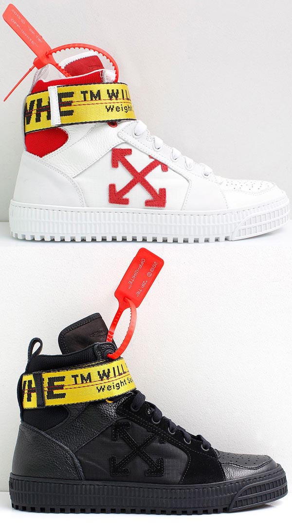 ホワイト オフ ホワイト レプリカ スニーカー 激安 OFF WHITE HIGH TOP SNEAKERS 芸能人