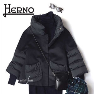 Herno 2020AW 雑誌掲載 ダウンコート ショート丈 カシミア