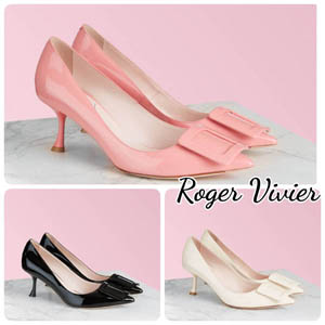 新作!【RogerVivier】コピーViv In The City パテントレザーパンプス