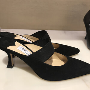 Jimmy★Choo(最新で履きやすい)美ラインミュール偽物SAFFI70/Black