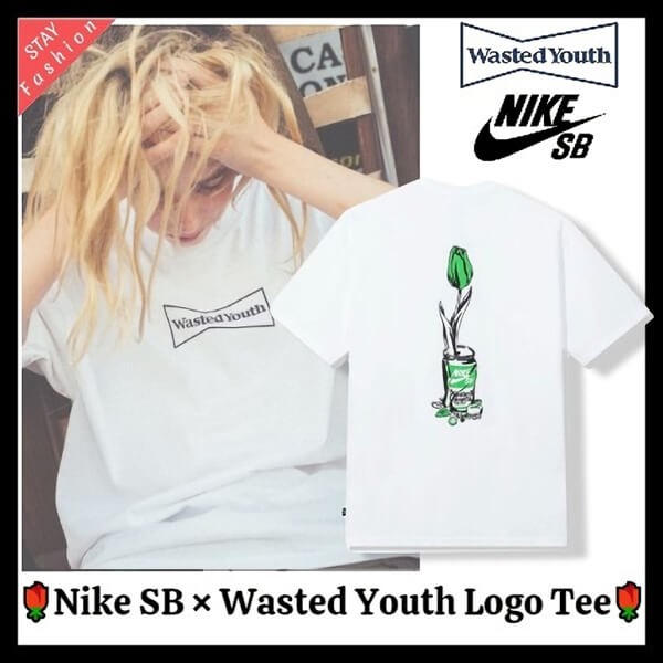 ♦限定コラボ!超激レア!ガールズドントクライ ナイキSB コピー×WASTED YOUTH Tulip Tee