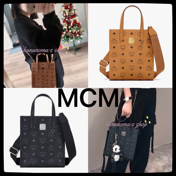 関税送料込☆MCM☆ヴィセトス ミニトートバッグ偽物 男女兼用♪MMTAAKC02