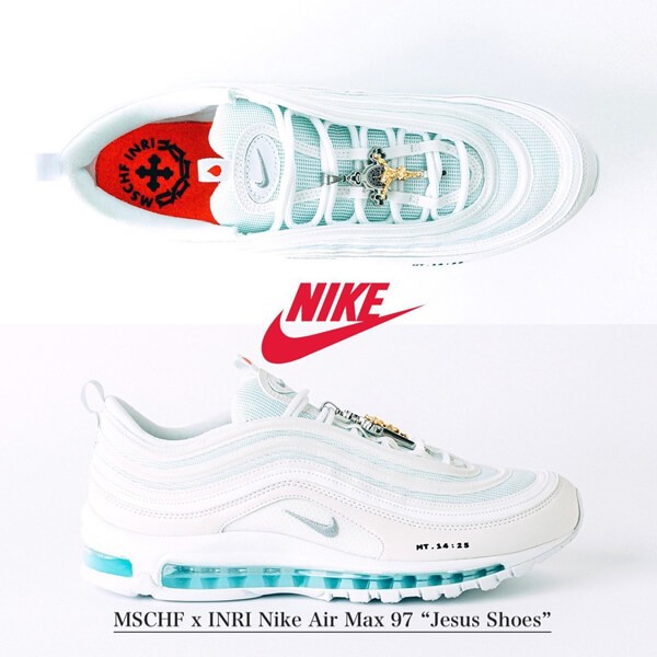 ナイキ エアマックス97スーパーコピー MSCHF INRI JESUS SHOES エア マックス 97 ジーザス