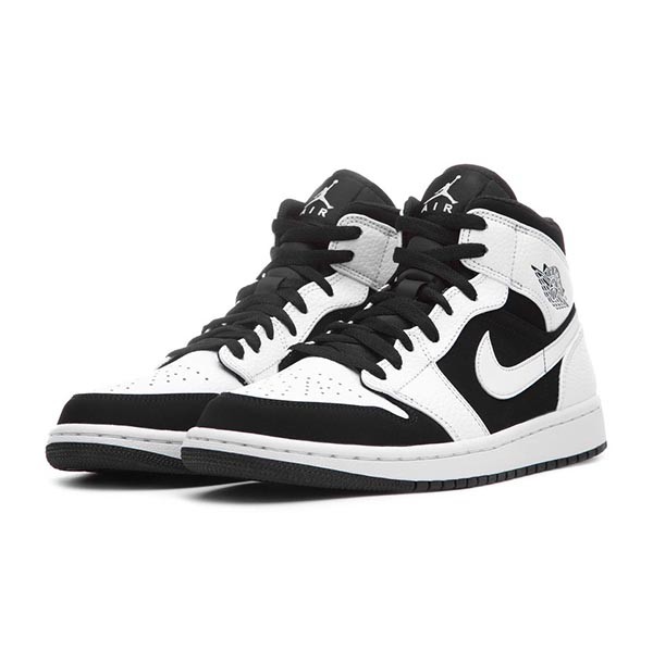 ナイキ Air Jordan 1 偽物 Mid "White Black"554724-113