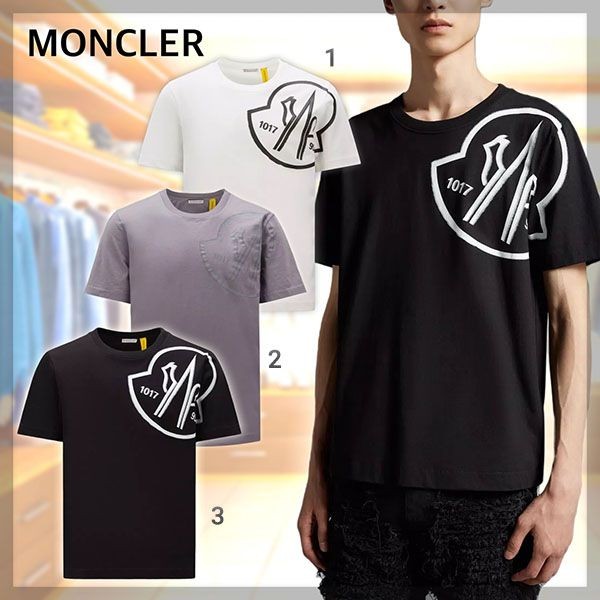 モンクレール 6 Moncler 1017 Alyx 9SM ロゴプリントTシャツ 偽物 3色 H209Y8C00001M2780001​