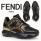 フェンディFENDI◆新作 FFロゴ マルチカラー low-tops レザースニーカー