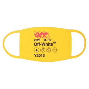 Off-Whiteオフホワイトスーパーコピー★Logo ファッションマスク Yellow/Black