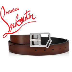 ◆ルブタン ベルト 偽物 Christian louboutin◆Kicko Belt◆キッコベルト◆カーフスキン◆1205152Q547