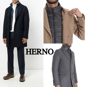 HERNO インナーパッド ミディアム丈 ウールコート CA0045U 39601 9430