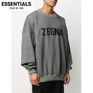 FEAR OF GOD x ZEGNA | GREY OVERSIZED SWEATSHIRT トレーナー 偽物 スウェット