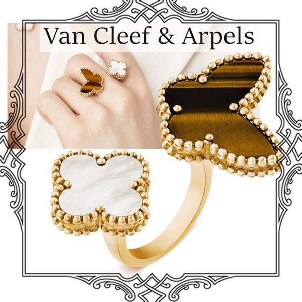 【人気】Van Cleef&Arpels 偽物ラッキーアルハンブラ オープンリング VCARN05800