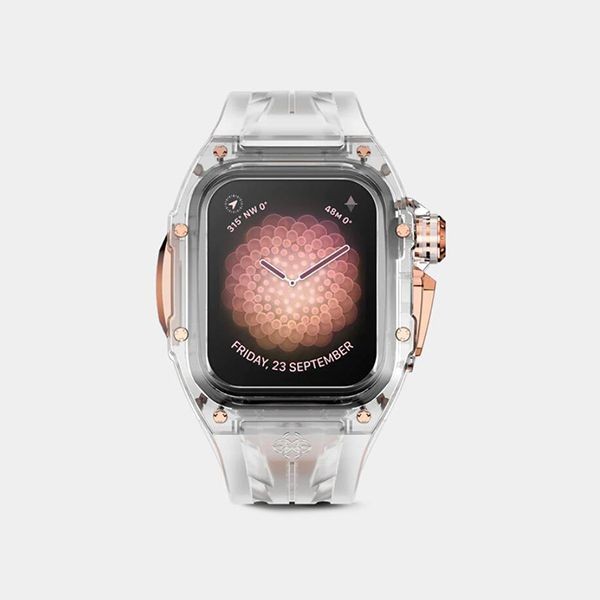 goldenconcept 偽物 Apple Watch Case - RSTR45 - CRYSTAL ROSE